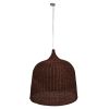 GLOBOSTAR® BAHAMAS 01569 Boho Κρεμαστό Φωτιστικό Οροφής με Ντουί 1 x E27 AC 220-240V IP20 - Καφέ - Μ90 x Π90 x Y90cm