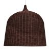 GLOBOSTAR® BAHAMAS 01569 Boho Κρεμαστό Φωτιστικό Οροφής με Ντουί 1 x E27 AC 220-240V IP20 - Καφέ - Μ90 x Π90 x Y90cm