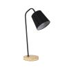 GLOBOSTAR® BARNABY 01573 Μοντέρνο Επιτραπέζιο Φωτιστικό Πορτατίφ με Ντουί 1 x E27 AC 220-240V IP20 - Μαύρο & Μπεζ - Μ15 x Π33 x Υ50cm