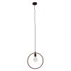 GLOBOSTAR® OMICRON 01579 Μοντέρνο Κρεμαστό Φωτιστικό Οροφής με Ντουί 1 x E27 AC 220-240V IP20 - Χάλκινο - Μ33 x Π4 x Υ33cm