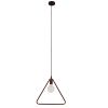 GLOBOSTAR® DELTA 01581 Μοντέρνο Κρεμαστό Φωτιστικό Οροφής με Ντουί 1 x E27 AC 220-240V IP20 - Χάλκινο - Μ37 x Π4 x Υ33cm