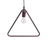 GLOBOSTAR® DELTA 01581 Μοντέρνο Κρεμαστό Φωτιστικό Οροφής με Ντουί 1 x E27 AC 220-240V IP20 - Χάλκινο - Μ37 x Π4 x Υ33cm