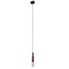 GLOBOSTAR® SPIGOT 01583 Vintage Κρεμαστό Φωτιστικό Οροφής με Ντουί 1 x E27 AC 220-240V IP20 - Ασημί & Κόκκινο - Μ5 x Π5 x Y20cm
