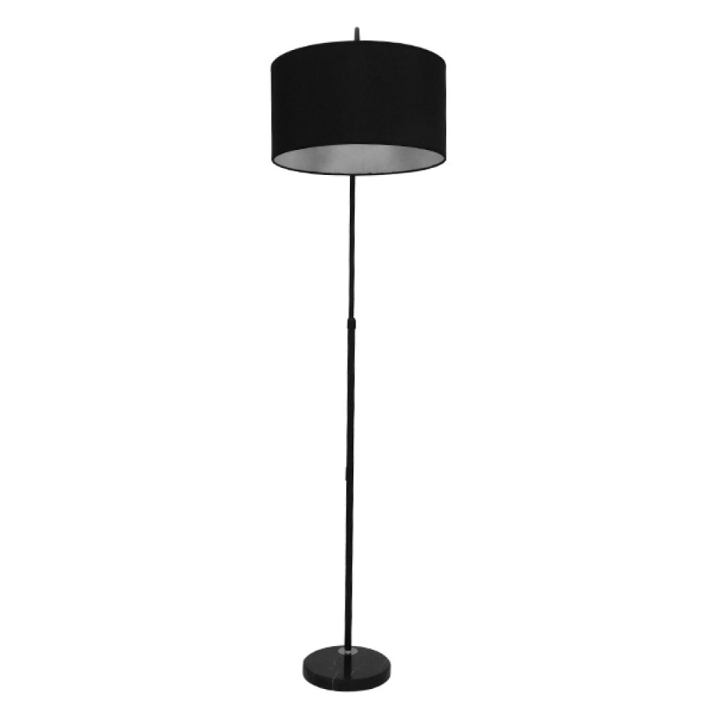 GLOBOSTAR® IMPERIAL 01587 Μοντέρνο Επιδαπέδιο Φωτιστικό με Ντουί 1 x E27 AC 220-240V IP20 - Μαύρο - Μ100 x Π34 x Υ187cm