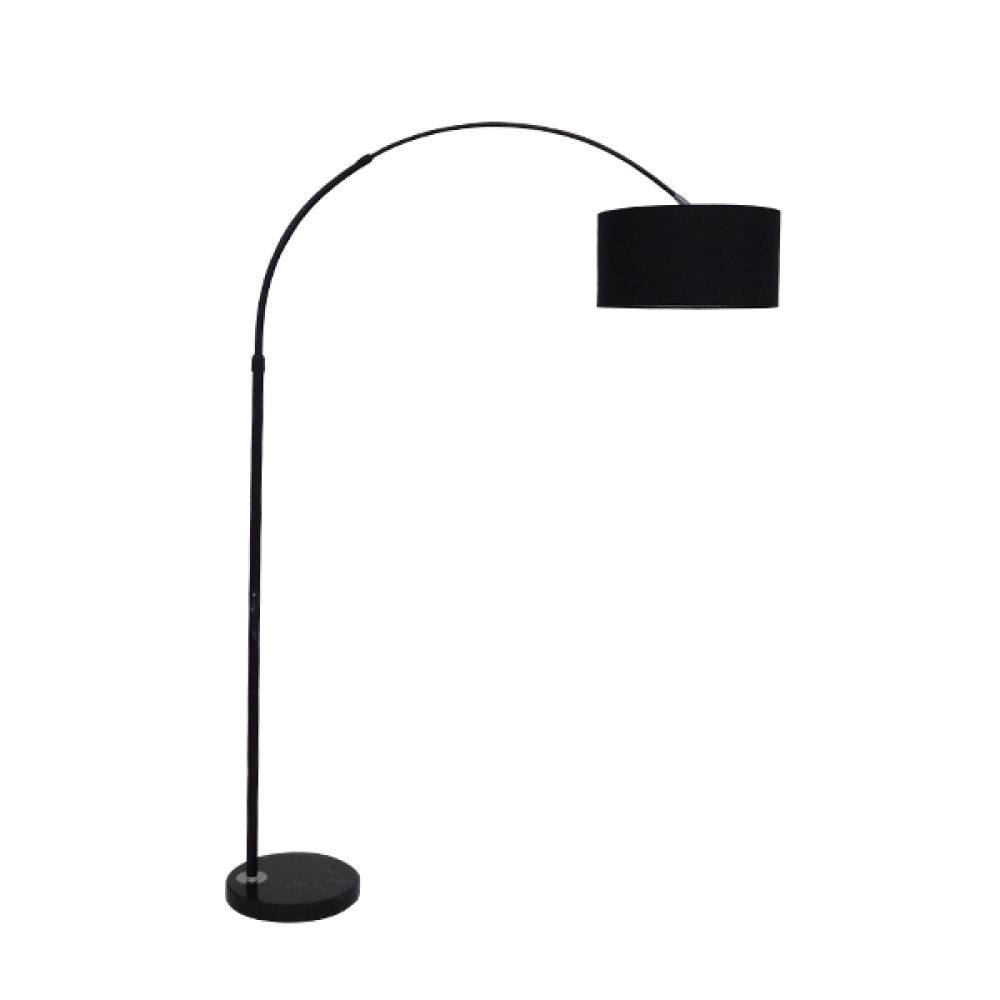GLOBOSTAR® IMPERIAL 01587 Μοντέρνο Επιδαπέδιο Φωτιστικό με Ντουί 1 x E27 AC 220-240V IP20 - Μαύρο - Μ100 x Π34 x Υ187cm