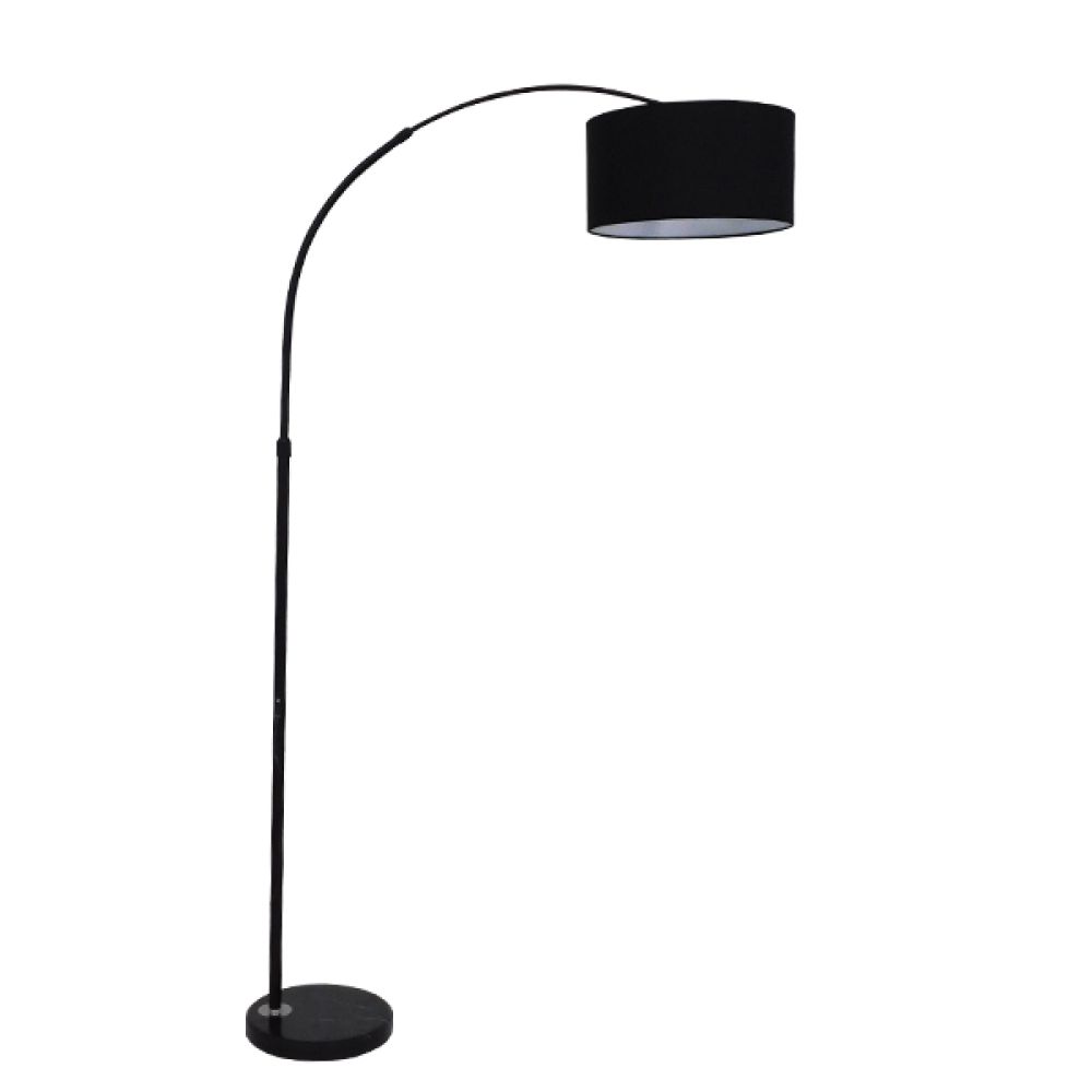 GLOBOSTAR® IMPERIAL 01587 Μοντέρνο Επιδαπέδιο Φωτιστικό με Ντουί 1 x E27 AC 220-240V IP20 - Μαύρο - Μ100 x Π34 x Υ187cm