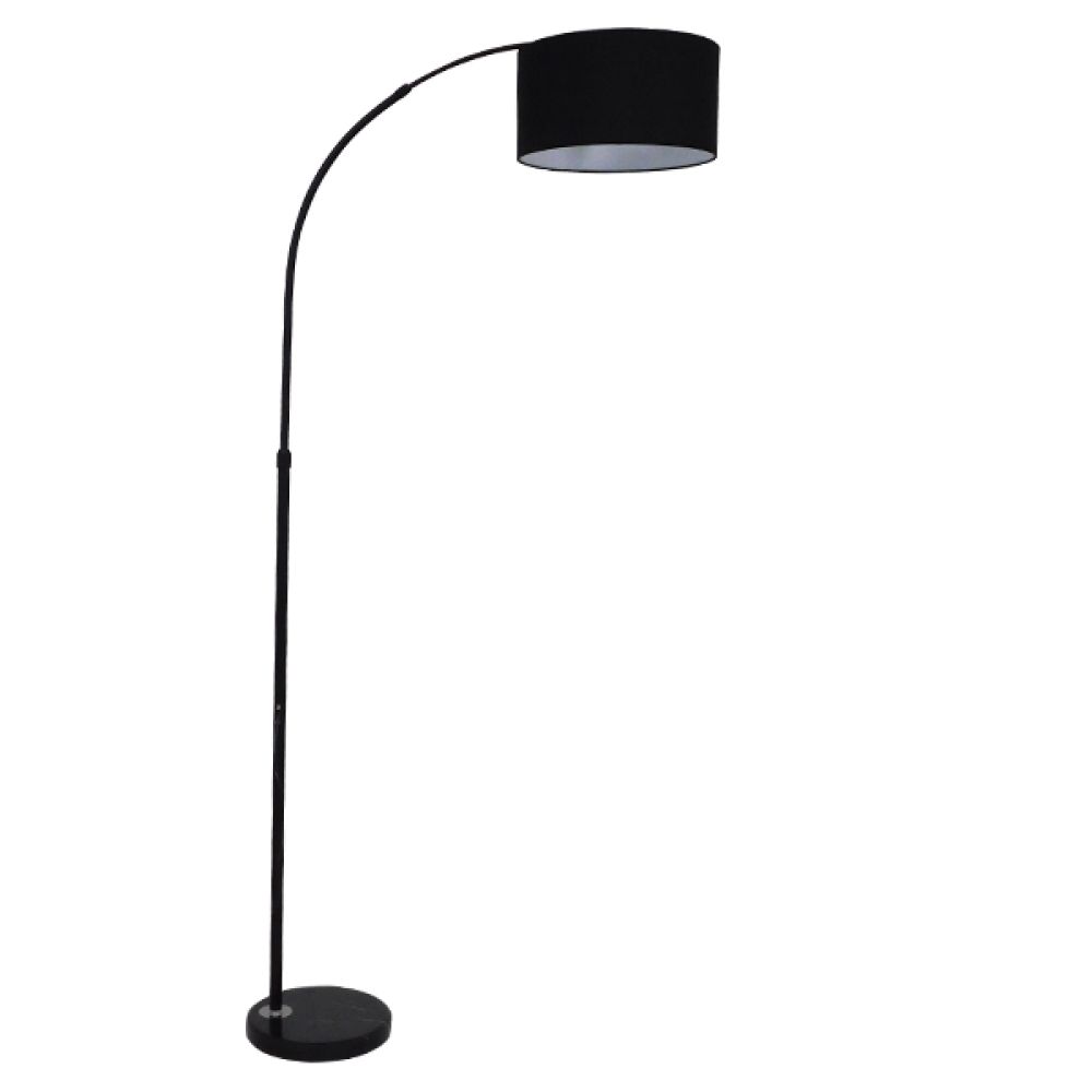 GLOBOSTAR® IMPERIAL 01587 Μοντέρνο Επιδαπέδιο Φωτιστικό με Ντουί 1 x E27 AC 220-240V IP20 - Μαύρο - Μ100 x Π34 x Υ187cm