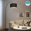 GLOBOSTAR® IMPERIAL 01587 Μοντέρνο Επιδαπέδιο Φωτιστικό με Ντουί 1 x E27 AC 220-240V IP20 - Μαύρο - Μ100 x Π34 x Υ187cm