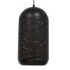 GLOBOSTAR® JANIS 01591 Μοντέρνο Κρεμαστό Φωτιστικό Οροφής με Ντουί 1 x E27 AC 220-240V IP20 - Μαύρο & Χρυσό - Μ20 x Π20 x Υ41cm