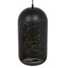 GLOBOSTAR® JANIS 01591 Μοντέρνο Κρεμαστό Φωτιστικό Οροφής με Ντουί 1 x E27 AC 220-240V IP20 - Μαύρο & Χρυσό - Μ20 x Π20 x Υ41cm