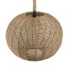 GLOBOSTAR® MANDALA 01593 Vintage Κρεμαστό Φωτιστικό Οροφής με Ντουί 1 x E27 AC 220-240V IP20 - Μπεζ - Μ60 x Π60 x Υ45cm
