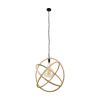 GLOBOSTAR® BELLE 01597 Vintage Κρεμαστό Φωτιστικό Οροφής με Ντουί 1 x E27 AC 220-240V IP20 - Μπεζ - Μ56 x Π56 x Y58cm