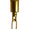 GLOBOSTAR® LUXOR 01598 Vintage Κρεμαστό Φωτιστικό Οροφής με Ντουί 3 x E14 AC 220-240V IP20 - Χρυσό & Μπεζ - Μ75 x Π13 x Y18cm