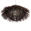 GLOBOSTAR® CHEOPE 01600 Boho Κρεμαστό Φωτιστικό Οροφής με Ντουί 1 x E27 AC 220-240V IP20 - Καφέ - Μ50 x Π50 x Y30cm