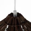 GLOBOSTAR® CHEOPE 01600 Boho Κρεμαστό Φωτιστικό Οροφής με Ντουί 1 x E27 AC 220-240V IP20 - Καφέ - Μ50 x Π50 x Y30cm