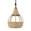 GLOBOSTAR® KUBRIC 01605 Boho Κρεμαστό Φωτιστικό Οροφής με Ντουί 1 x E27 AC 220-240V IP20 - Μπεζ - Μ30 x Π30 x Y40cm