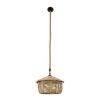 GLOBOSTAR® SPIRIT 01607 Boho Κρεμαστό Φωτιστικό Οροφής με Ντουί 1 x E27 AC 220-240V IP20 - Μπεζ - Μ35 x Π35 x Y30cm