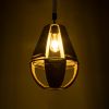 GLOBOSTAR® POLIA 01608 Boho Κρεμαστό Φωτιστικό Οροφής με Ντουί 1 x E27 AC 220-240V IP20 - Μπεζ - Μ30 x Π30 x Y42cm