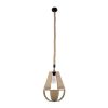 GLOBOSTAR® POLIA 01608 Boho Κρεμαστό Φωτιστικό Οροφής με Ντουί 1 x E27 AC 220-240V IP20 - Μπεζ - Μ30 x Π30 x Y42cm