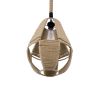 GLOBOSTAR® POLIA 01608 Boho Κρεμαστό Φωτιστικό Οροφής με Ντουί 1 x E27 AC 220-240V IP20 - Μπεζ - Μ30 x Π30 x Y42cm