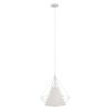 GLOBOSTAR® KAIRI 01619 Μοντέρνο Κρεμαστό Φωτιστικό Οροφής με Ντουί 1 x E27 AC 220-240V IP20 - Λευκό - Μ38 x Π38 x Υ39cm