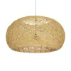 GLOBOSTAR® FIJI INCASS 01628 Vintage Κρεμαστό Φωτιστικό Οροφής με Ντουί 5 x E27 AC 220-240V IP20 - Μπεζ - Μ60 x Π60 x Υ29cm