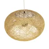 GLOBOSTAR® FIJI INCASS 01628 Vintage Κρεμαστό Φωτιστικό Οροφής με Ντουί 5 x E27 AC 220-240V IP20 - Μπεζ - Μ60 x Π60 x Υ29cm