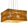 GLOBOSTAR® INCASS 01629 Vintage Κρεμαστό Φωτιστικό Οροφής με Ντουί 5 x E27 AC 220-240V IP20 - Μπεζ - Μ40 x Π40 x Υ22.5cm