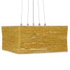 GLOBOSTAR® INCASS 01629 Vintage Κρεμαστό Φωτιστικό Οροφής με Ντουί 5 x E27 AC 220-240V IP20 - Μπεζ - Μ40 x Π40 x Υ22.5cm