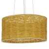 GLOBOSTAR® INCASS 01630 Vintage Κρεμαστό Φωτιστικό Οροφής με Ντουί 3 x E27 AC 220-240V IP20 - Μπεζ - Μ40 x Π40 x Υ22cm