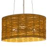 GLOBOSTAR® INCASS 01630 Vintage Κρεμαστό Φωτιστικό Οροφής με Ντουί 3 x E27 AC 220-240V IP20 - Μπεζ - Μ40 x Π40 x Υ22cm