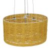 GLOBOSTAR® INCASS 01630 Vintage Κρεμαστό Φωτιστικό Οροφής με Ντουί 3 x E27 AC 220-240V IP20 - Μπεζ - Μ40 x Π40 x Υ22cm