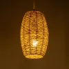 GLOBOSTAR® INCASS 01631 Vintage Κρεμαστό Φωτιστικό Οροφής με Ντουί 1 x E27 AC 220-240V IP20 - Μπεζ - Μ15 x Π15 x Υ25cm