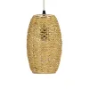 GLOBOSTAR® INCASS 01631 Vintage Κρεμαστό Φωτιστικό Οροφής με Ντουί 1 x E27 AC 220-240V IP20 - Μπεζ - Μ15 x Π15 x Υ25cm