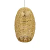 GLOBOSTAR® INCASS 01631 Vintage Κρεμαστό Φωτιστικό Οροφής με Ντουί 1 x E27 AC 220-240V IP20 - Μπεζ - Μ15 x Π15 x Υ25cm