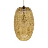 GLOBOSTAR® INCASS 01631 Vintage Κρεμαστό Φωτιστικό Οροφής με Ντουί 1 x E27 AC 220-240V IP20 - Μπεζ - Μ15 x Π15 x Υ25cm