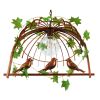 GLOBOSTAR® NEST 01642 Vintage Κρεμαστό Φωτιστικό Οροφής με Ντουί 1 x E27 AC 220-240V IP20 - Χάλκινο & Πράσινο - Μ48 x Π38 x Y40cm