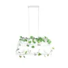 GLOBOSTAR® NEST 01644 Vintage Κρεμαστό Φωτιστικό Οροφής με Ντουί 2 x E27 AC 220-240V IP20 - Λευκό & Πράσινο - Μ73.6 x Π37.5 x Y38cm