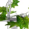 GLOBOSTAR® NEST 01647 Vintage Κρεμαστό Φωτιστικό Οροφής με Ντουί 3 x E27 AC 220-240V IP20 - Λευκό & Πράσινο - Μ86 x Π38 x Y37cm