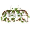 GLOBOSTAR® NEST 01648 Vintage Κρεμαστό Φωτιστικό Οροφής με Ντουί 3 x E27 AC 220-240V IP20 - Χάλκινο & Πράσινο - Μ85.5 x Π37.5 x Y38cm