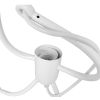 GLOBOSTAR® LITTLE MAN 01651 Μοντέρνο Κρεμαστό Φωτιστικό Οροφής με Ντουί 1 x E27 AC 220-240V IP20 - Λευκό - Μ20 x Π20 x Υ40cm