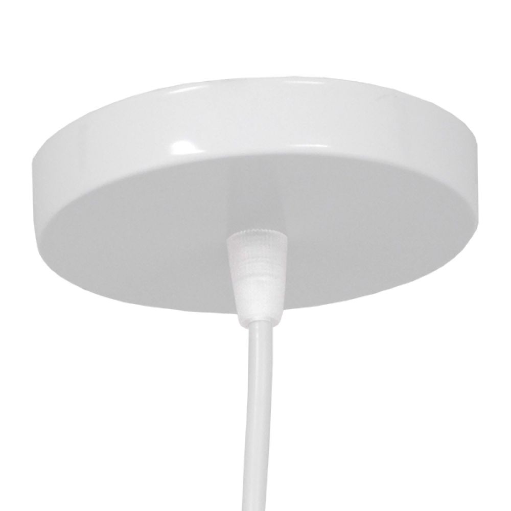 GLOBOSTAR® LITTLE MAN 01651 Μοντέρνο Κρεμαστό Φωτιστικό Οροφής με Ντουί 1 x E27 AC 220-240V IP20 - Λευκό - Μ20 x Π20 x Υ40cm