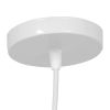 GLOBOSTAR® LITTLE MAN 01651 Μοντέρνο Κρεμαστό Φωτιστικό Οροφής με Ντουί 1 x E27 AC 220-240V IP20 - Λευκό - Μ20 x Π20 x Υ40cm