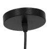 GLOBOSTAR® LITTLE MAN 01652 Μοντέρνο Κρεμαστό Φωτιστικό Οροφής με Ντουί 1 x E27 AC 220-240V IP20 - Μαύρο - Μ20 x Π20 x Υ40cm