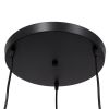 GLOBOSTAR® FIGURE 10001655 Παιδικό Κρεμαστό Φωτιστικό Οροφής με Ντουί 3 x E27 AC 220-240V IP20 - Μαύρο - Μ45 x Π45 x Υ40cm
