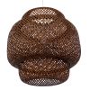 GLOBOSTAR® MALDIVES 01658 Boho Κρεμαστό Φωτιστικό Οροφής με Ντουί 1 x E27 AC 220-240V IP20 - Καφέ - Μ56 x Π56 x Υ54cm