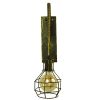 GLOBOSTAR® RYDON 01659 Vintage Φωτιστικό Τοίχου - Απλίκα με Ντουί 1 x E27 AC 220-240V IP20 - Μπρούτζινο Εφέ Σκουριάς - Μ15 x Π24 x Υ70cm