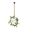 GLOBOSTAR® BRADLEY 01661 Vintage Κρεμαστό Φωτιστικό Οροφής με Ντουί 1 x E27 AC 220-240V IP20 - Πολύχρωμο - Μ42 x Π42 x Y42cm