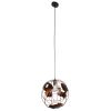 GLOBOSTAR® EARTH 01665 Vintage Κρεμαστό Φωτιστικό Οροφής με Ντουί 1 x E27 AC 220-240V IP20 - Χάλκινο - Μ40 x Π40 x Y40cm