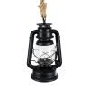GLOBOSTAR® BARBAROSSA 01704 Vintage Κρεμαστό Φωτιστικό Οροφής με Ντουί 1 x E27 AC 220-240V IP20 - Μαύρο - Μ18 x Π18 x Υ28cm